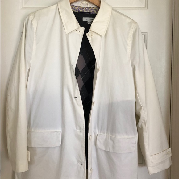 Land’s End NWOT ivory rain coat - Picture 16 of 16